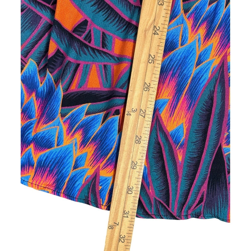 Mara Hoffman Herbarium Swing Dress Persimmon Abstract Print Long Sleeve Sz  S - Picture 9 of 16